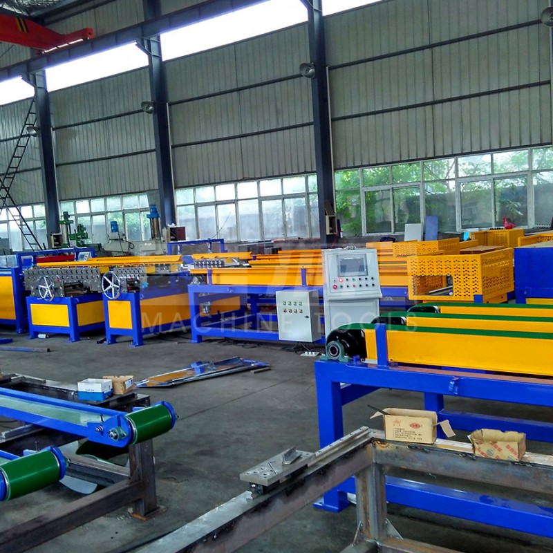 Square Duct Making Machine Square Auto Duct Line 5 Rectangular HVAC Air Duct machine for sale