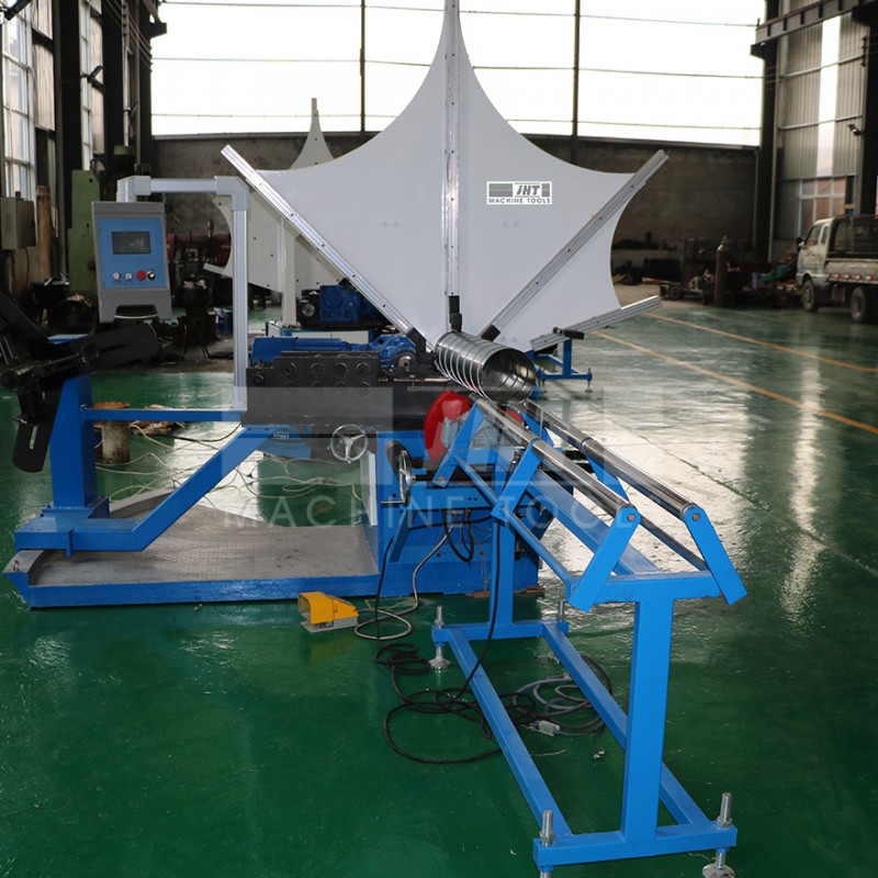 1500 Spiral Duct Forming Machine HVAC Auto Duct Line Production