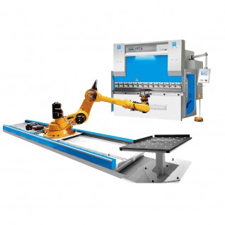 CNC Electro Hydraulic Press Brake With Robot feeder 100T3200 